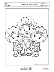 Fifi ve Flowertots boyama sayfaları